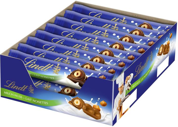 Produktbild Lindt Schokoladenriegel Milch Nuss Multipack (30 %, 630 g) (630 g)