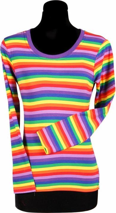 Actual product image Thetru Damen Ringelshirt langarm bunt – alltagstauglich (S)