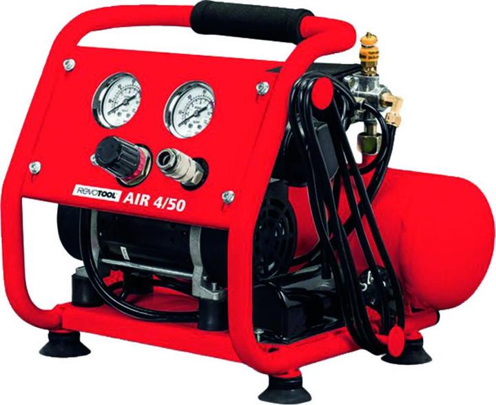 Actual product image Revotool Oil-free assembly compressor AIR 4/50 (10 bar, 4 l)