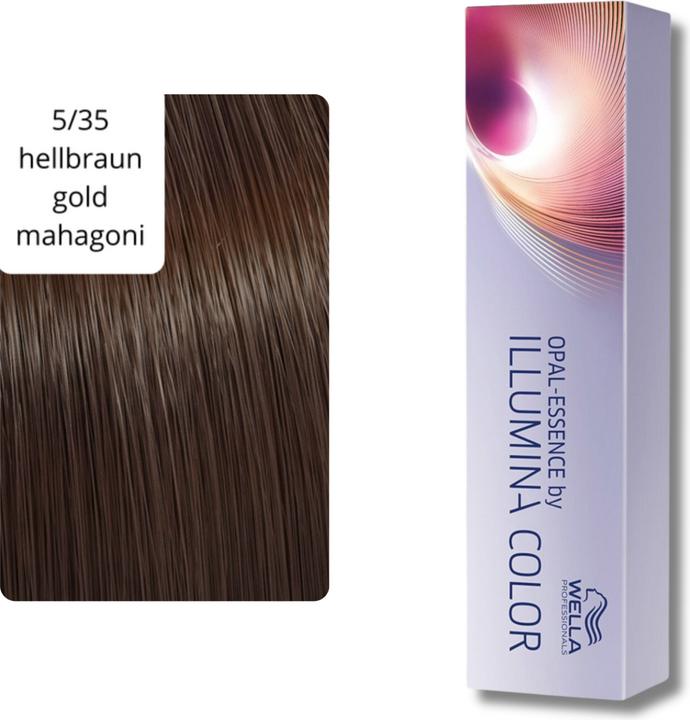 Actual product image Wella Illumina Color (5/35 light brown gold-mahogany)