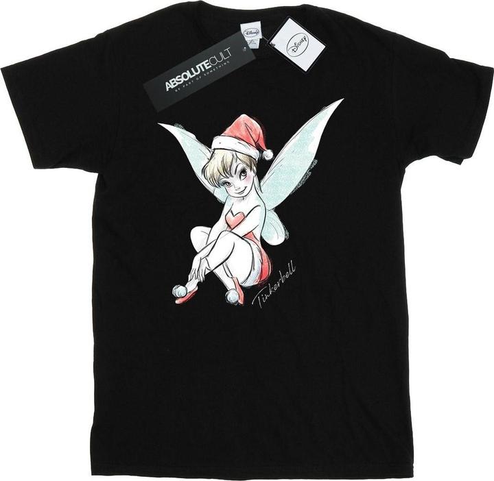 Actual product image Disney Mens Tinkerbell Christmas Fairy T-Shirt (XXL)