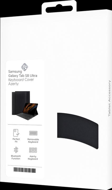 Actual product image Samsung Galaxy Tab S8 Ultra hoes met toetsenbord - AZERTY toetsenbord Zwart (Galaxy Tab S8 Ultra)