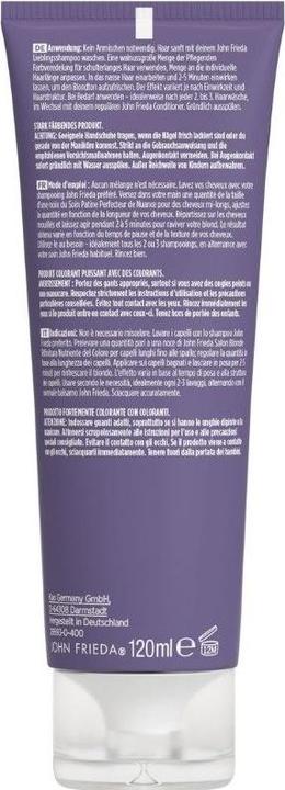 Actual product image John Frieda Salon Blonde Champagnerblond Pflegende Farbveredelung - 120ml