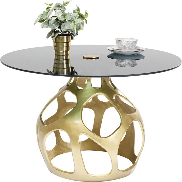 Image du produit Kare Design Table Volcano Gold Ø120cm (120 x 120 x 76 cm)