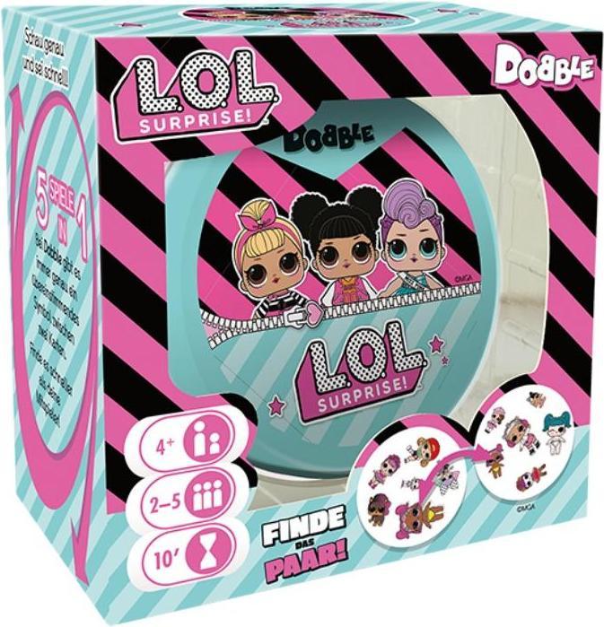 Produktbild Asmodée ZYGD0006 - Dobble L.O.L. Surprise!, Kartenspiel, 2-5 Spieler, ab 4 Jahren (DE-Ausgabe) (Deutsch)