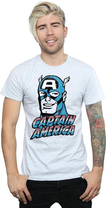 Produktbild Captain America Distressed TShirt (3XL)