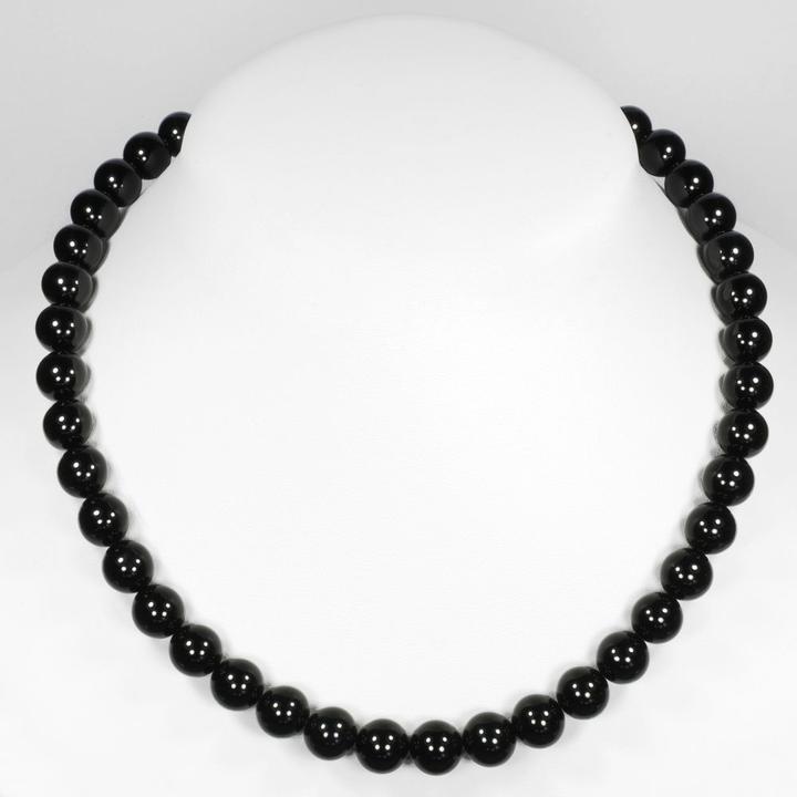 Image du produit Bijouteria Chaîne de pierres (Acier inoxydable, Onyx, 45 cm)