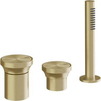 Immagine prodotto Gessi Origini Miscelatore per vasca a 3 fori, con deviatore, flessibile, doccetta, 2 vie, montaggio