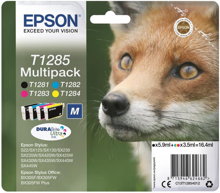 Actual product image Epson T1285 DuraBrite Ultra Multipack (M, FC, Y, C)