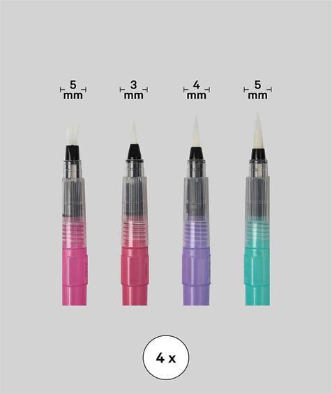 Image du produit I Am Creative Set de pinceaux à réservoir d'eau, stylos pinceaux à eau avec réservoir d'eau remplissable (3 mm)