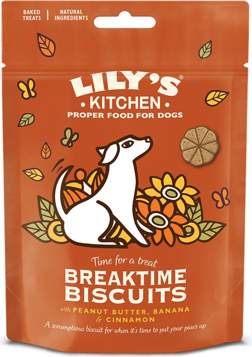 Produktbild Lily's Kitchen Snack Breaktime Biscuits, Erdnussbutter - Banane (Adult, 1 Stk., 80 g)