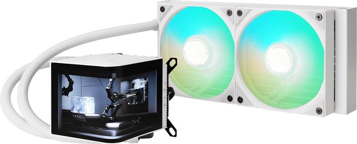 Actual product image TRYX PANORAMA complete water cooling system, ARGB - 240 mm, white