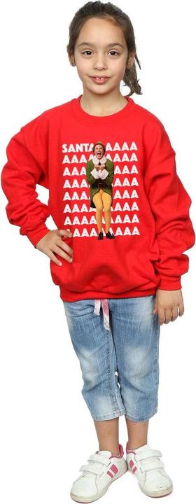 Immagine prodotto Elf Buddy Santa Scream Felpa Ragazze (140, 146)