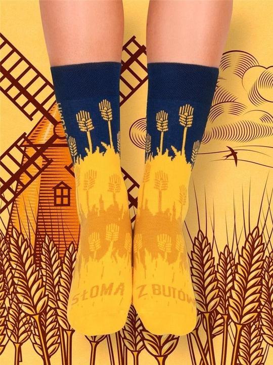 Nadwyraz com Lange Socken aus Stroh aus Schuhen 43-46 (43 - 46)