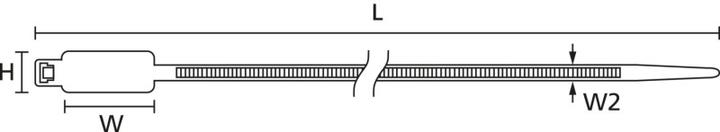 Immagine prodotto HellermannTyton Fascetta segnacavo 28x12,5mm (Fascette in plastica, 203 mm, 100 pz.)