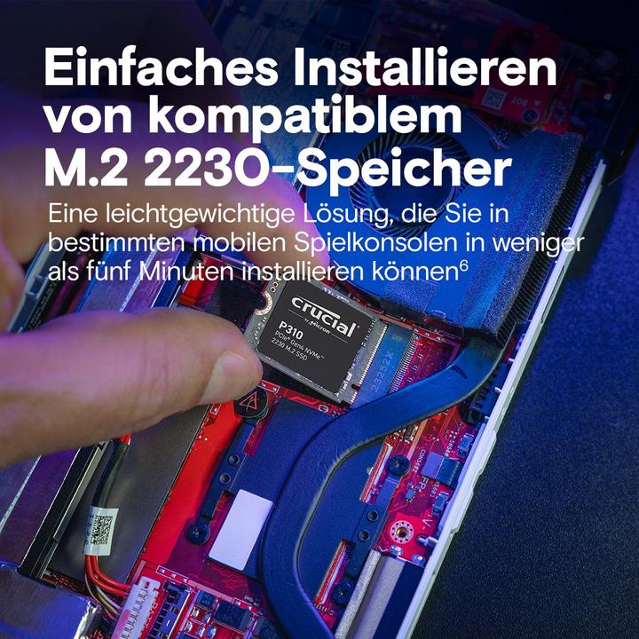 Produktbild Crucial P310 (2000 GB, M.2 2230)