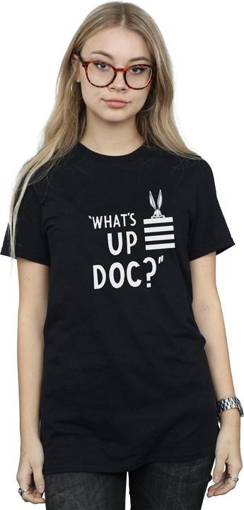 Immagine prodotto Looney Tunes Bugs Bunny What's Up Doc Stripes Maglietta Ampia Donna (XXL)
