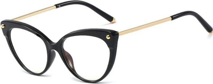 Immagine prodotto Techsuit - Anti-Blue Light Glasses Reflex TR90 (F93308) - Cat Eye - Bright Black