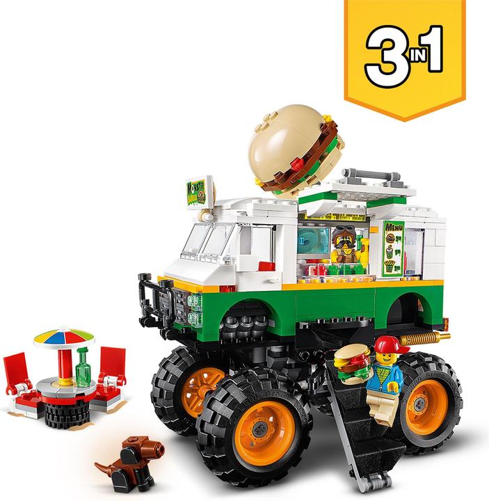 Produktbild LEGO Burger-Monster-Truck (31104, LEGO Creator Expert)