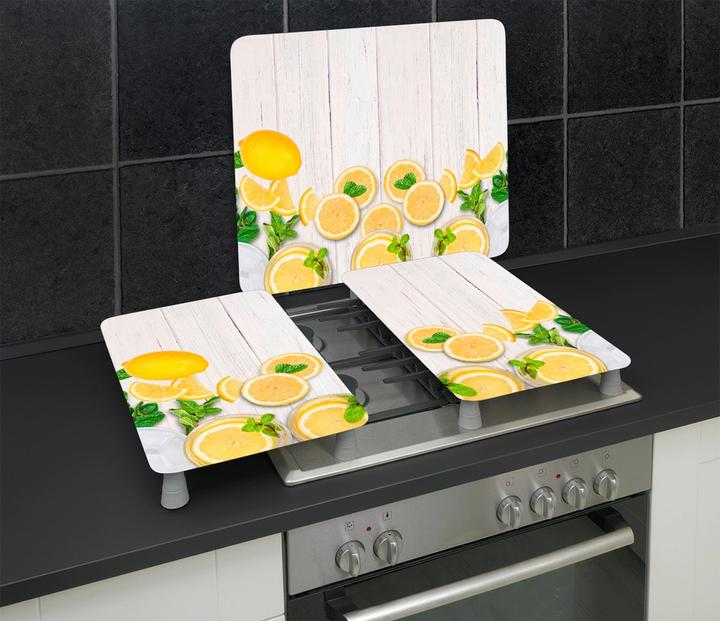 Produktbild Wenko Herdabdeckplatte Universal Mod. Zitronen 2er Set, für alle Herdarten