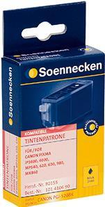 Produktbild Soennecken Druckkopfpatrone schwarz für Canon PGI520BK - Tintenpatrone - Schwarz (BK)