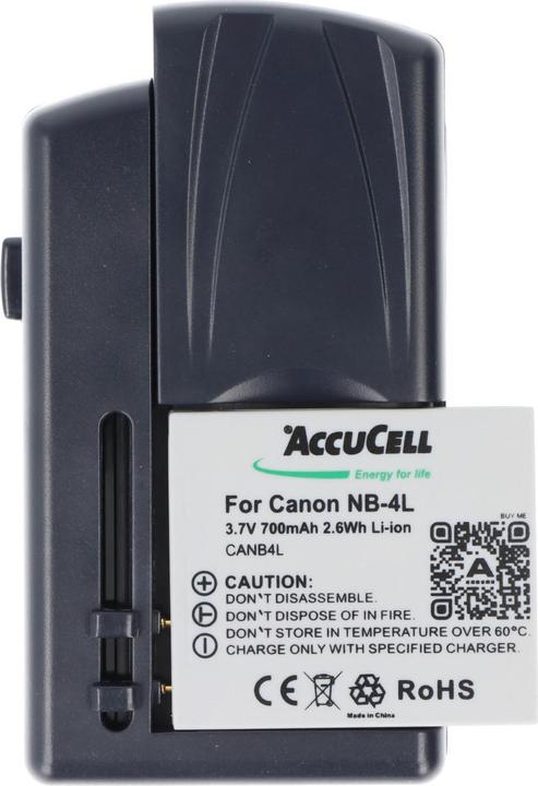 Produktbild AccuCell Universal Ladegerät für viele Handy Akku (Ladegerät inkl. Akku)