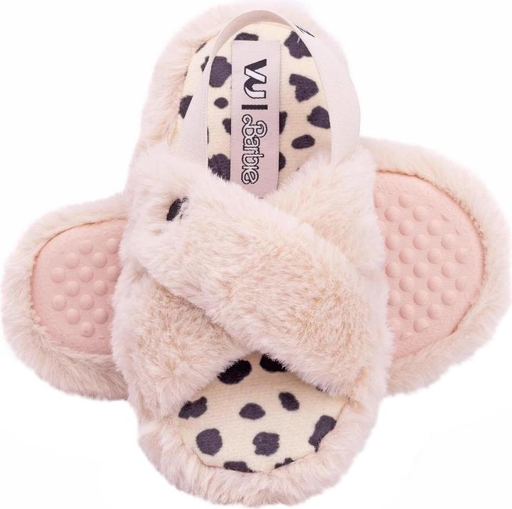 Actual product image Barbie Girls Faux Fur Slip-on Slippers (28)