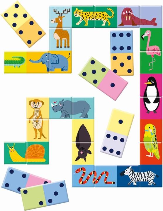 Actual product image Clementoni Animal's Domino (Italian)