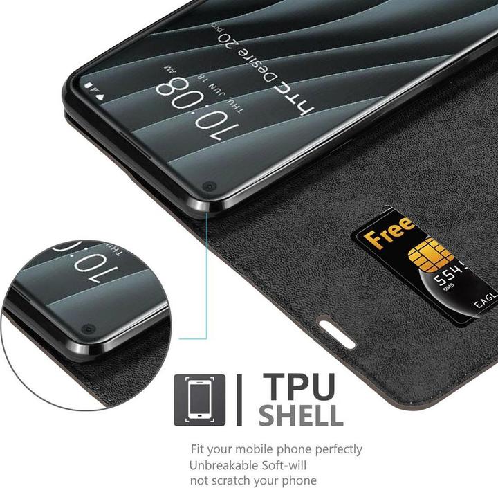 Productafbeelding Cadorabo Boek Onzichtbare Magneethoes (HTC Desire 20 Pro)