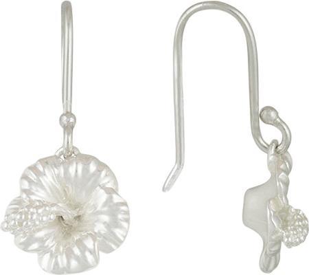 Image du produit Steinkult Boucles d'oreilles argentées "Hibiscus Éclat (Laiton sterling argenté)
