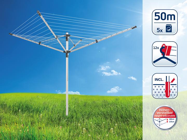 Produktbild Leifheit Wäscheschirm LinoPush 500 (50 m)