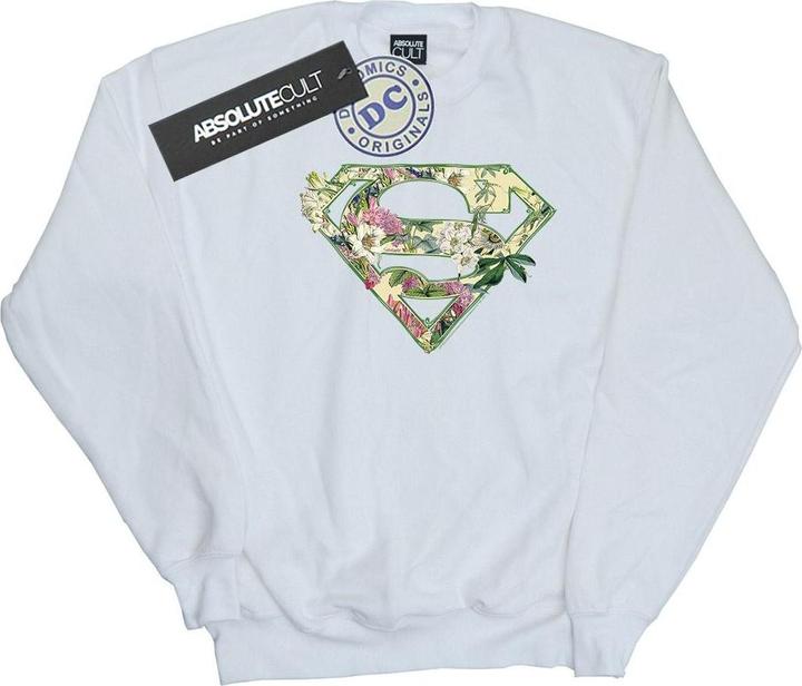 Supergirl Floral Shield Sweatshirt