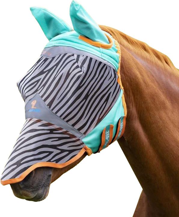 Actual product image Shires Horse fly mask Zebtek