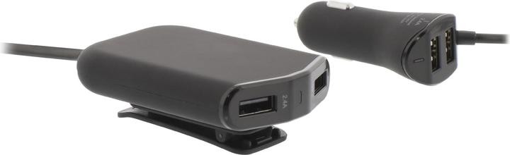 Image du produit Sweex Chargeur de voiture 4 sorties 9.6 A USB noir