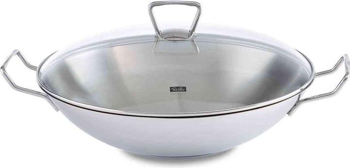 Immagine prodotto Fissler 006-823-35-001/0 Padella Wok/Padella rotonda (36 cm, Wok, Acciaio inossidabile)