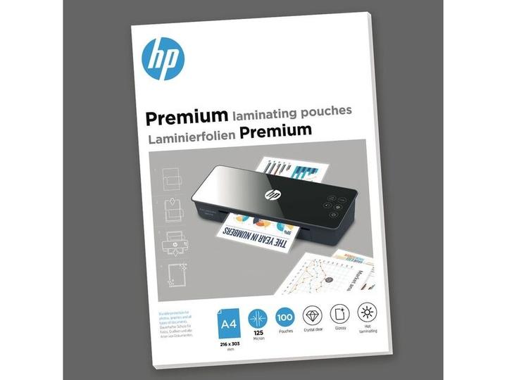 Actual product image HP Laminating film Premium A4, 125 µm, 100 pieces, glossy (A4, 100 Piece, 125 µm)
