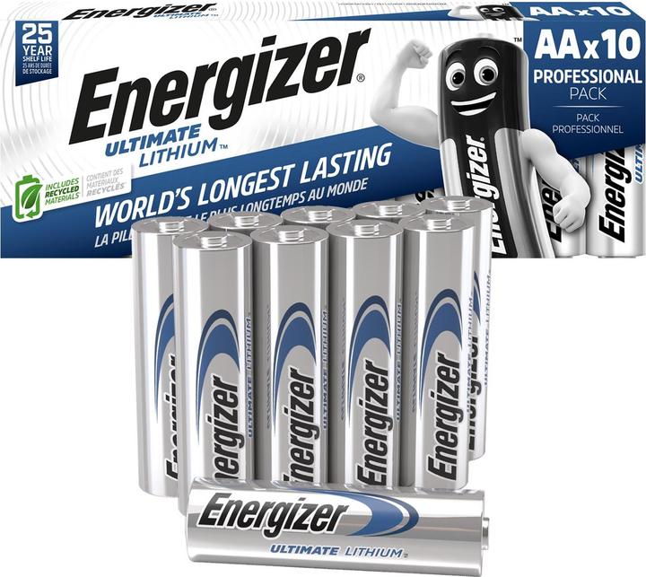 Actual product image Energizer Ultimate Lithium (10 pcs., AA, 3000 mAh)