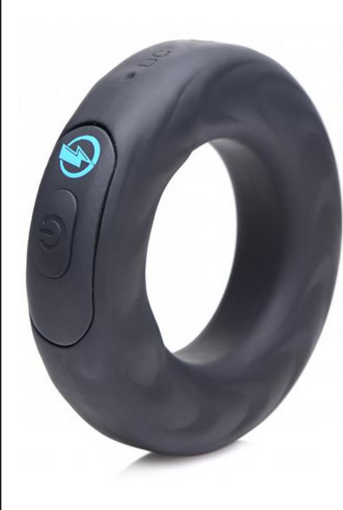 Zeus Electrosex 5X E-Stim Pro Silicone Vibrating Cock Ring + Remote (7.60 cm)