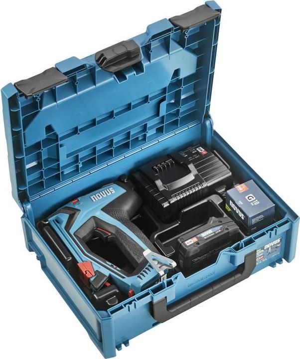 Produktbild Novus J-551 031-0366 Akkutacker Klammerntyp Typ 53F Klammernlänge 6 - 14mm inkl. Akku, inkl. Ladege