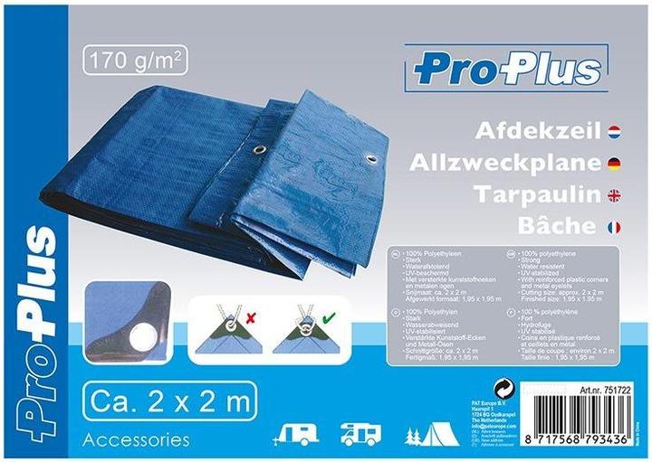 Produktbild ProPlus Abdeckplane 2x2m