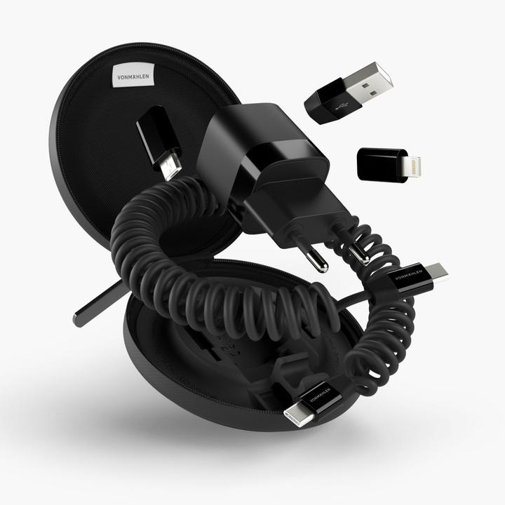 Immagine prodotto Vonmählen Cavo di ricarica Allroundo GaN All-in-One + caricatore USB C da 33 W (1.20 m, USB 2.0)
