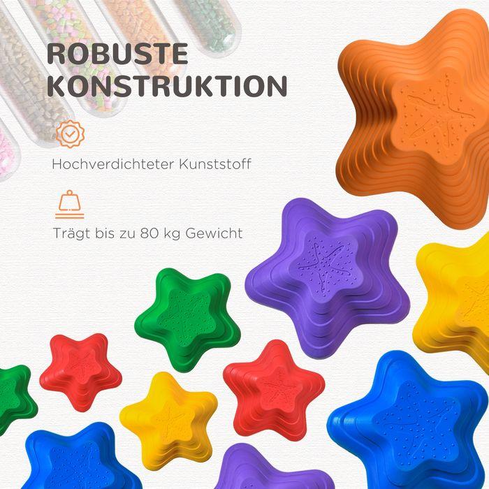 Produktbild Swisshandel24 Flusssteine 11ER Balance-Steine für Kleinkinder Sprungbrett Trittsteine Balancespiel belastbar bis 8