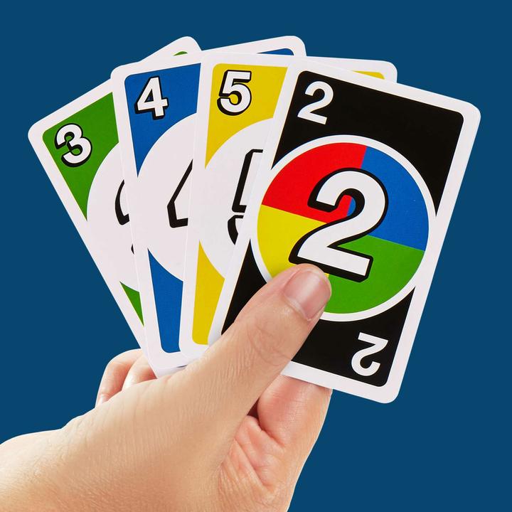 Actual product image Mattel Games UNO Dos (English, German, French, Italian)