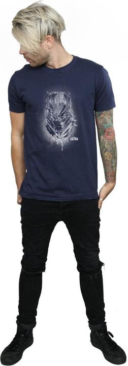 Immagine prodotto Maglietta Uomo Black Panther Spray Headshot (L)
