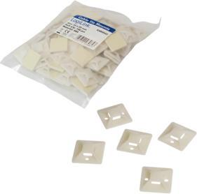 Actual product image LogiLink Cable tie mounts, self-adhesive Cable tie mount: 9 (Fixing loops, 25 mm, 100 pcs.)
