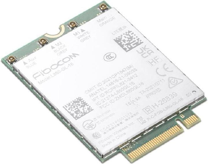 Immagine prodotto Lenovo ThinkPad Fibocom L860-GL-16 Modulo WWAN 4G LTE CAT16 M.2 per T16/P16s Gen 2 Intel e AMD (PCIe)