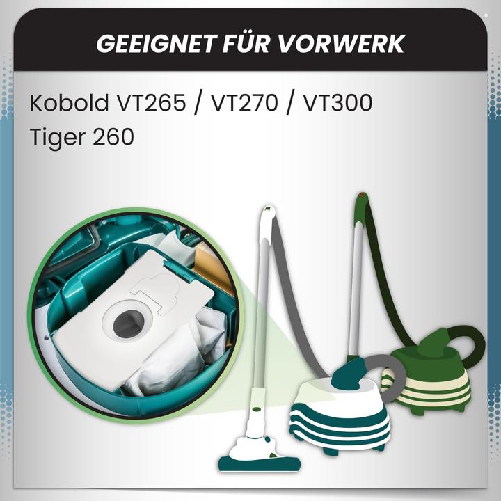 Image du produit Mc Filter Staubsaugerbeutel für Vorwerk Tiger/Kobold (20 Stk) (20 x)
