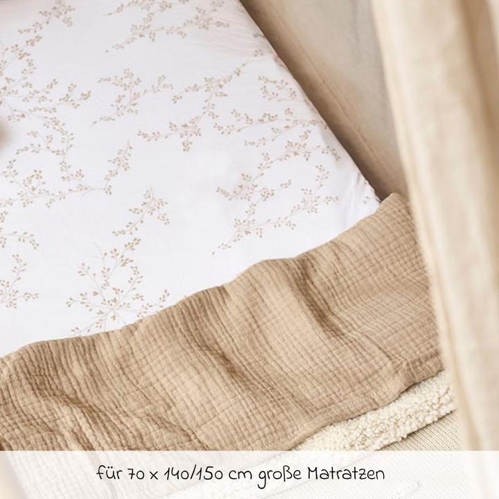 Actual product image Meyco Fitted sheet junior bed Branches (150 cm)