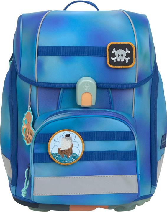 Immagine prodotto Lässig Schulrucksack-Set Boxy, Grün / Blau (21 l)