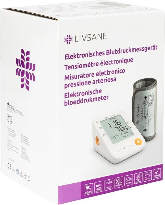 Produktbild Livsane elektronisches Blutdruckmessgerät (Blutdruckmessgerät Oberarm)